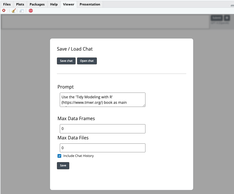 chattr’s UI - Settings page