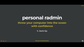 R-Ladies Gaborone & R-Ladies RTP (English) - Personal R Administration